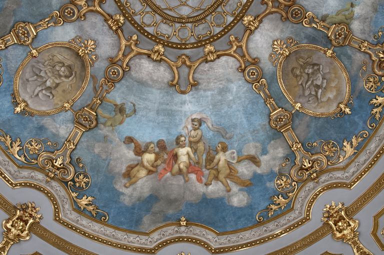 Piacenza, Teatro Municipale, particolare del velario (foto Andrea Scardova, IBC) 2016